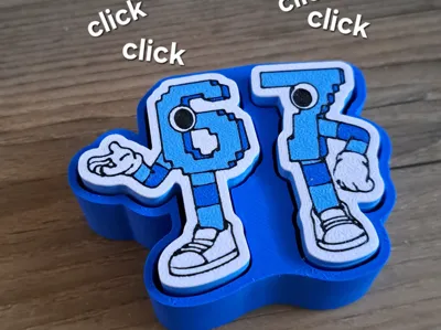 Super cool 67 double fidget clicker toy