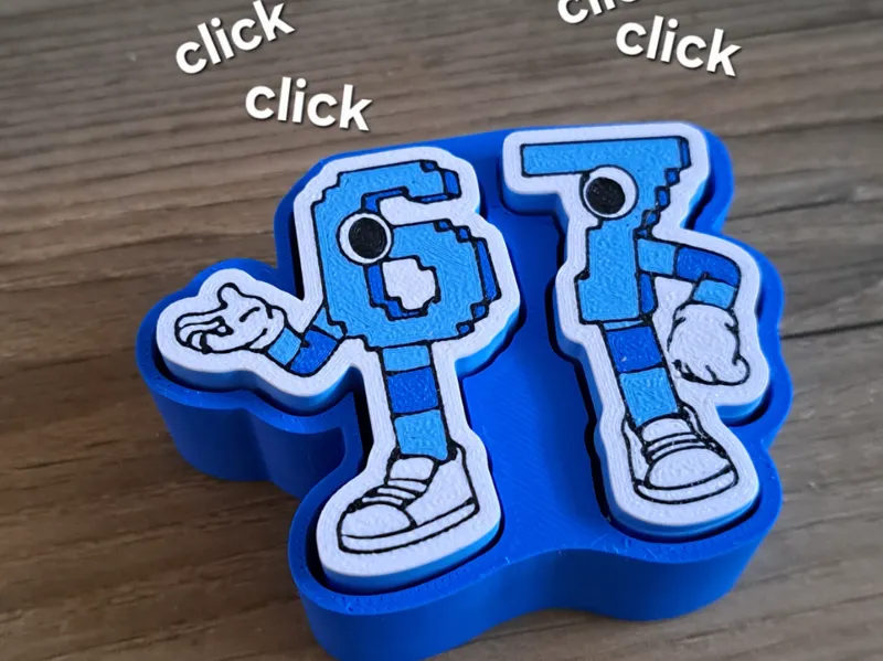 Super cool 67 double fidget clicker toy