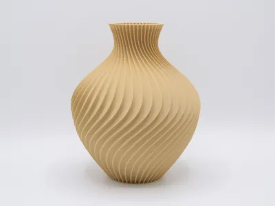 The Ripple Organic Vase - Spiral Mode Optimized