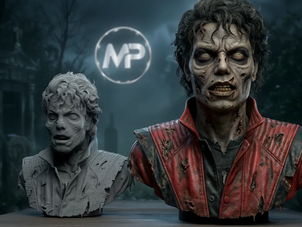 BUSTO MICHAEL JACKSON ZOMBIE