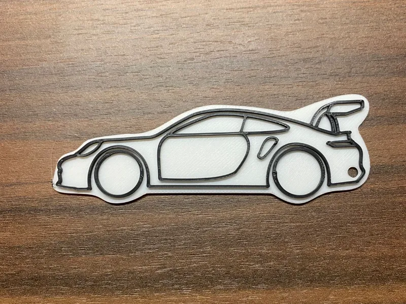 911 GT3 RS Keychain