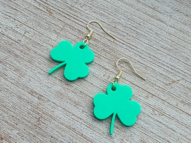 St. Patrick's Day Shamrock Clover Earrings