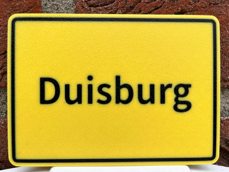 Ortseingangsschild Duisburg
