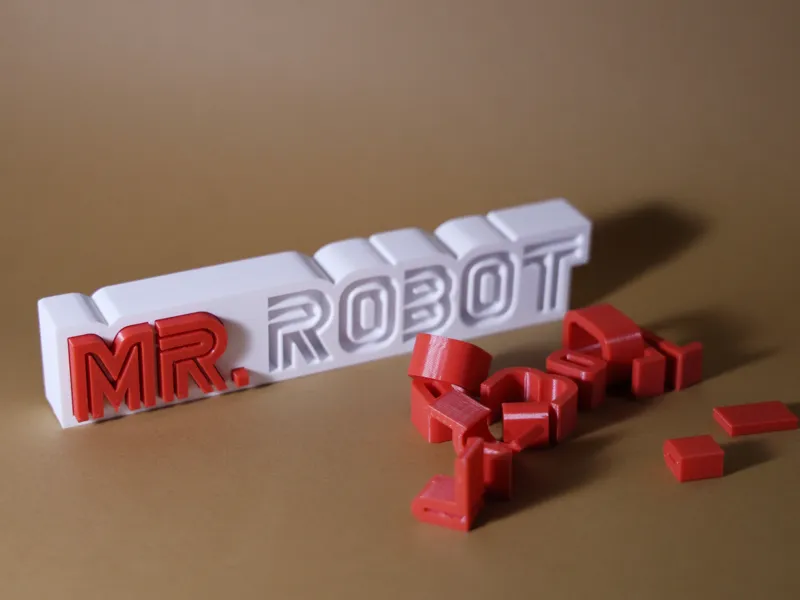 Mr. Robot Inlay Sign