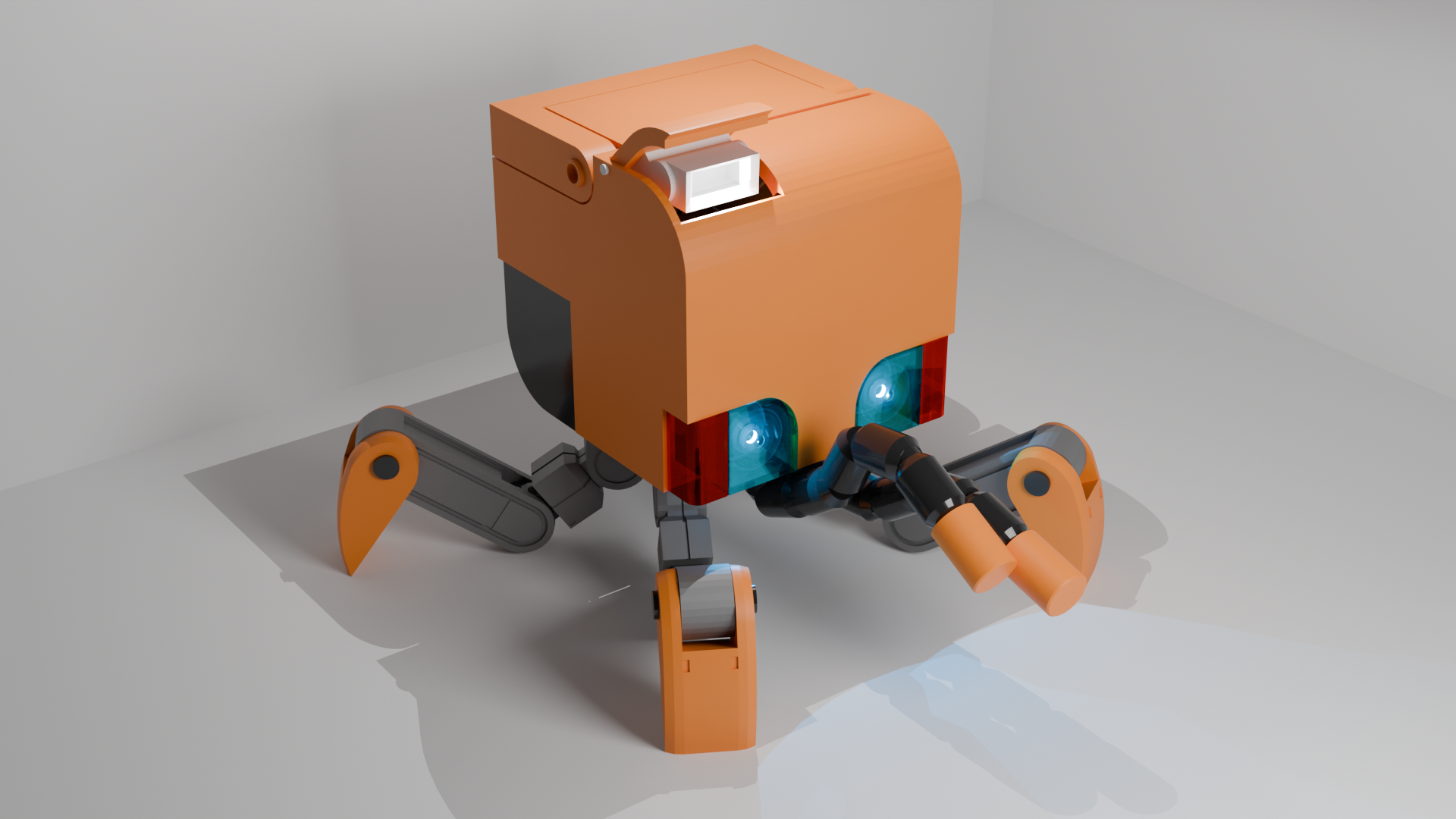 Miniatura 2 do modelo 3D 高达gquuuuuux 早教机器人 空奇 全分件全分色全可动