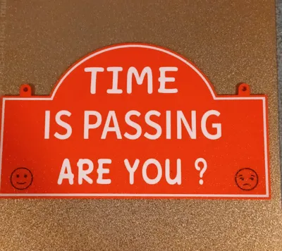 Time is passing are you 