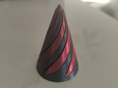 Passthrough Vortex Spiral Fidget Cone
