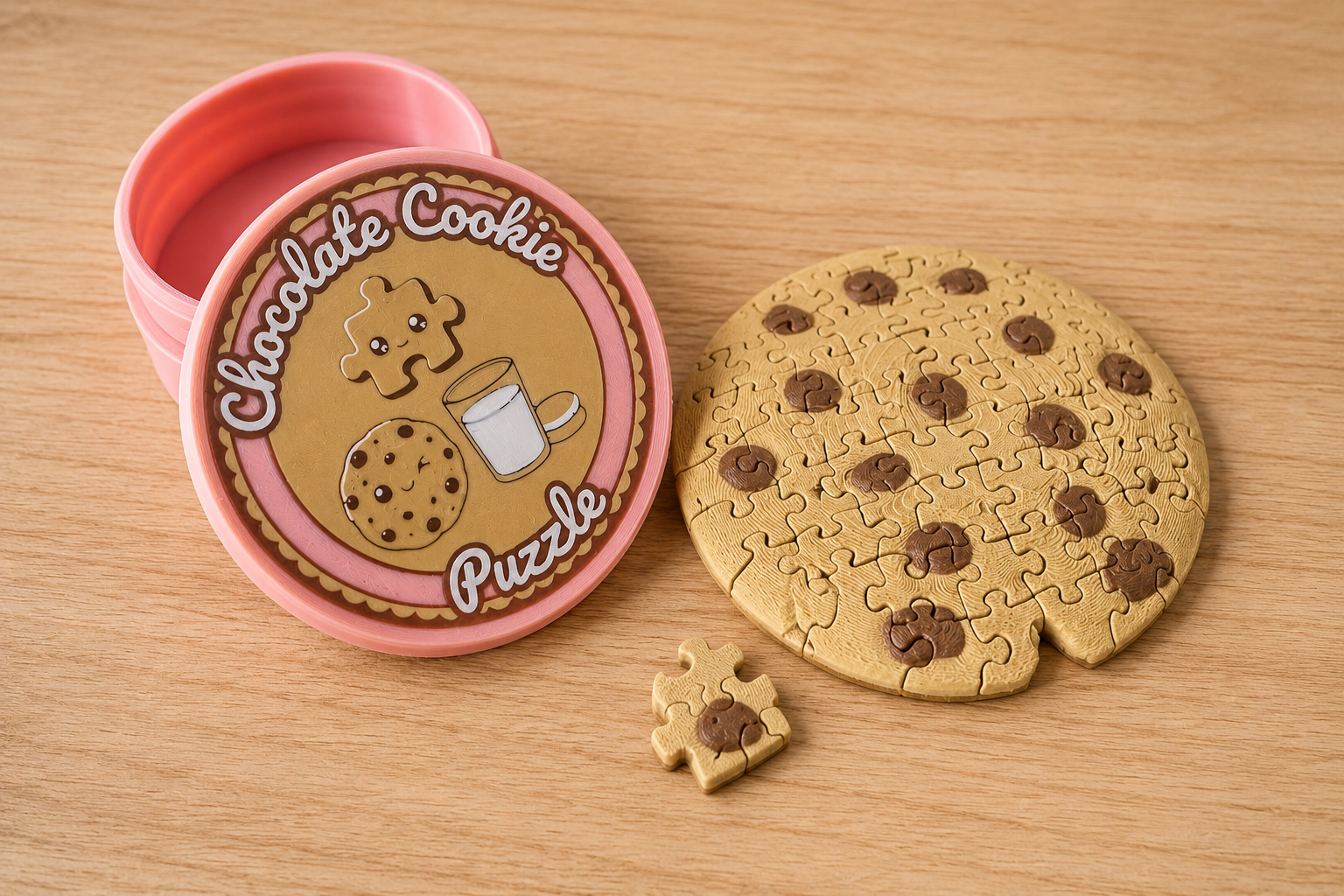 Miniatura 1 do modelo 3D Chocolate Cookie Puzzle 