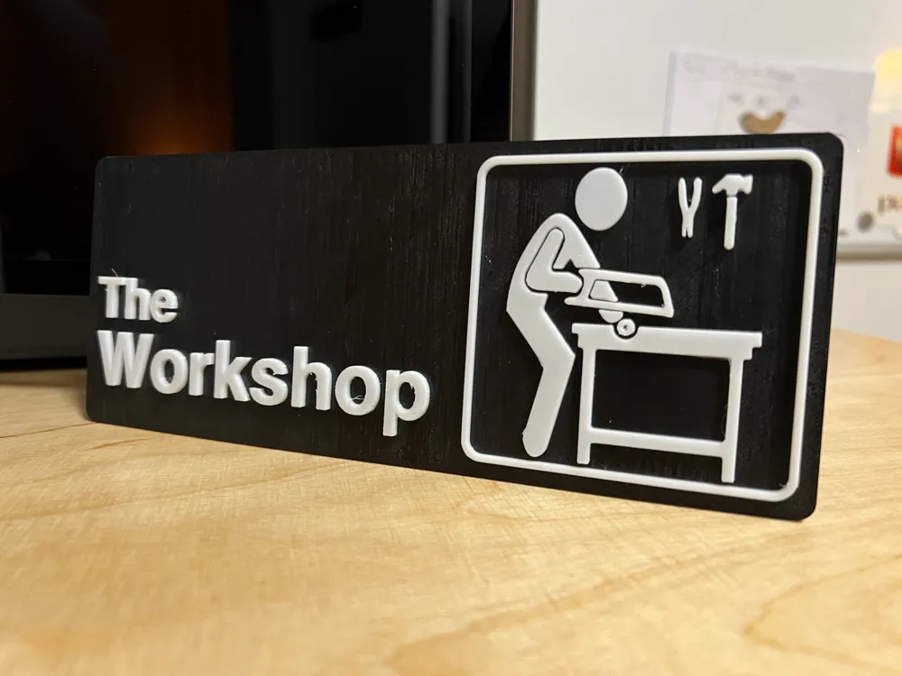 The Workshop - The Office Sign Remixed by LeetPiet - MakerWorld