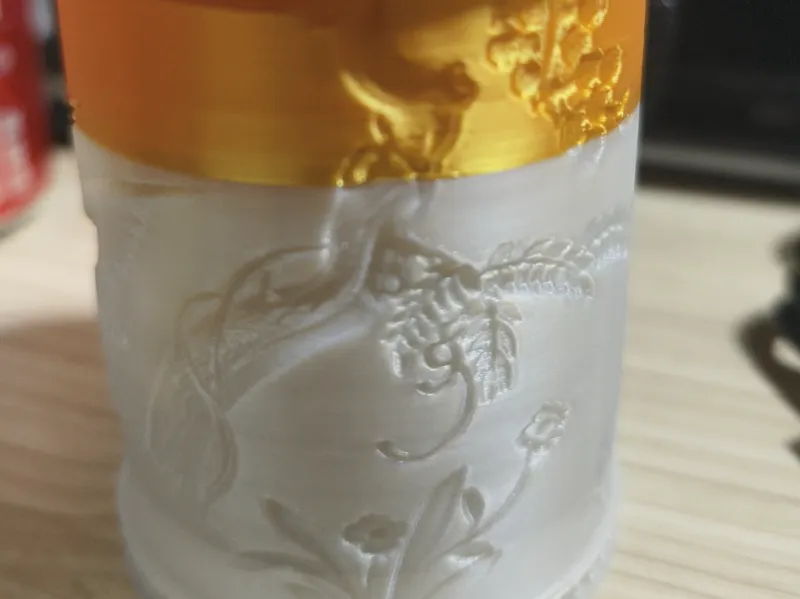 中国风笔筒-登高鹤唳