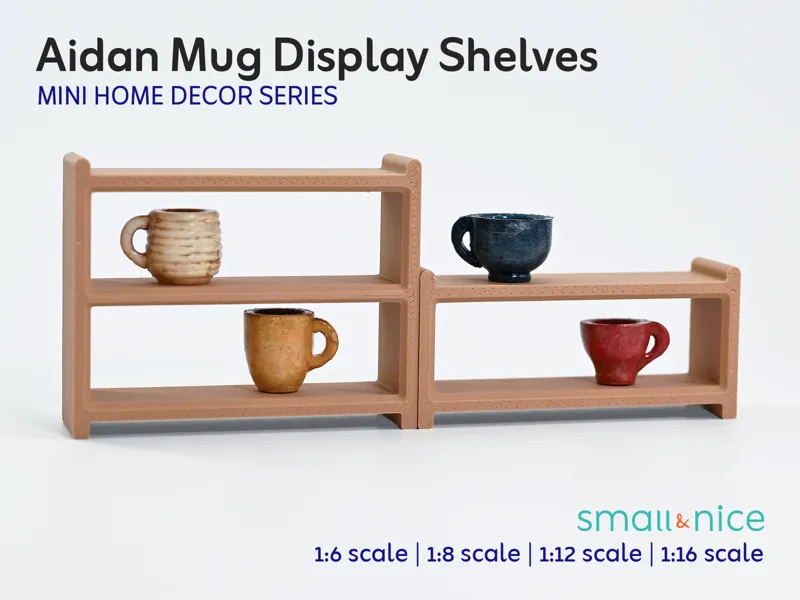 Aidan Mug Display Shelves - Mini Home Decor