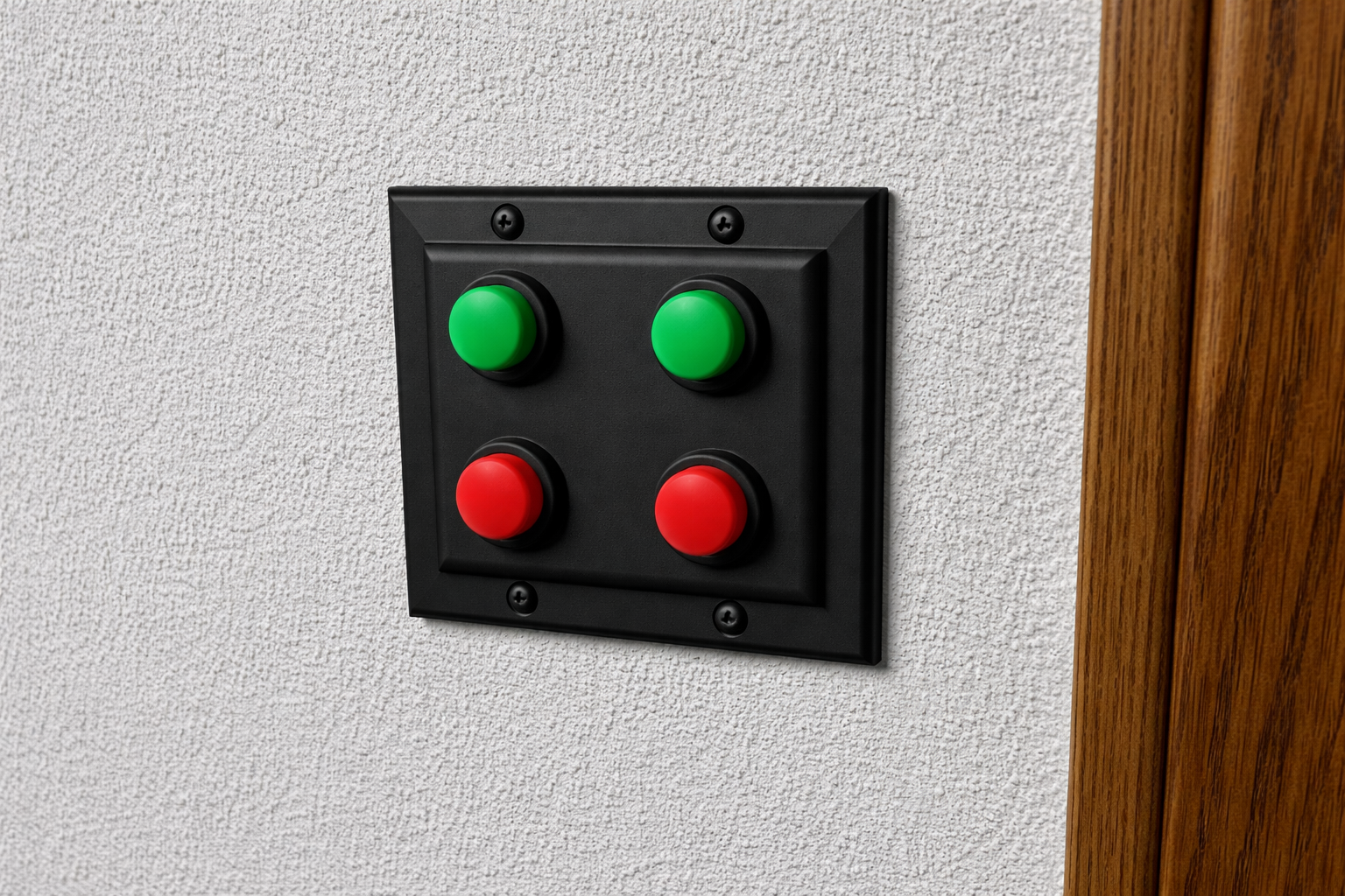 Miniatura 2 do modelo 3D Double Button Light Switch Cover