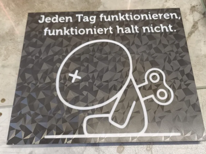 Jeden Tag Schild