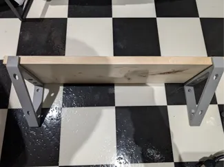 Wall Shelf Bracket For 1X6 Wood. Simple wall shelf