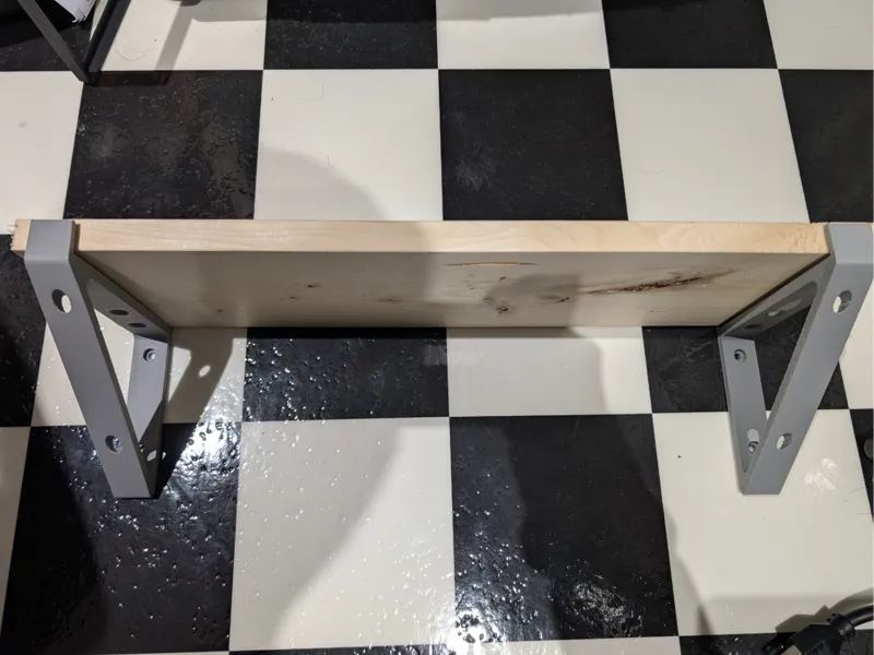 Wall Shelf Bracket For 1X6 Wood. Simple wall shelf