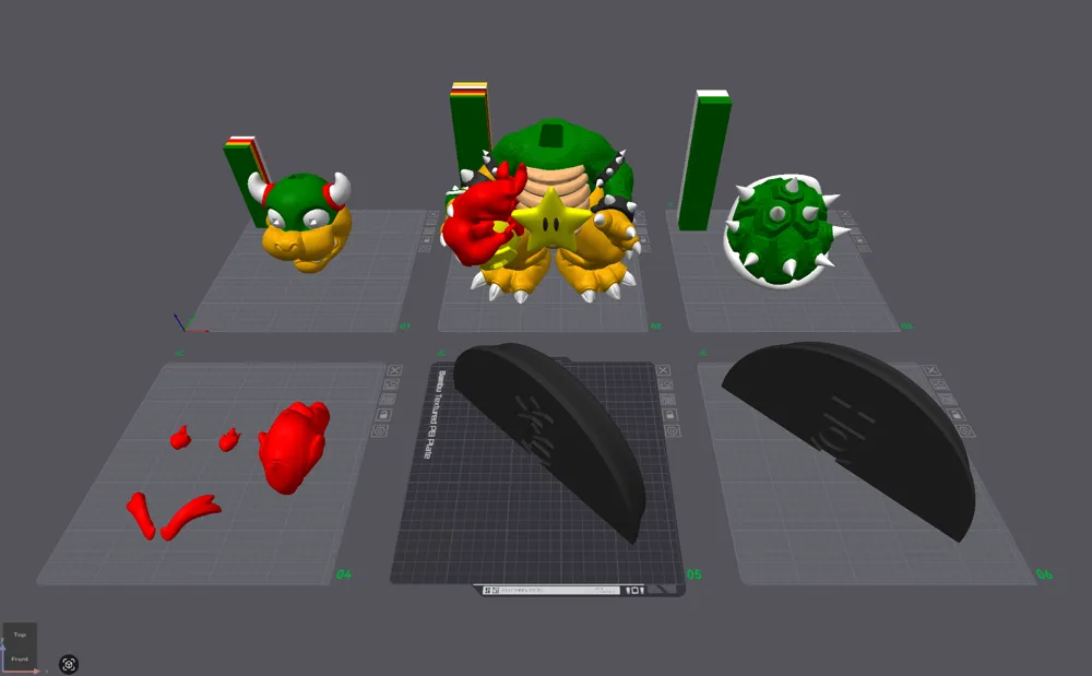 3Dプリント スーパーマリオ クッパ大王 モデル - 無料3Dモデル -MakerWorld