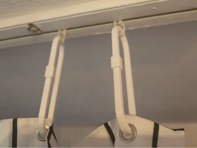 Long Shower Ring with Safety Lock