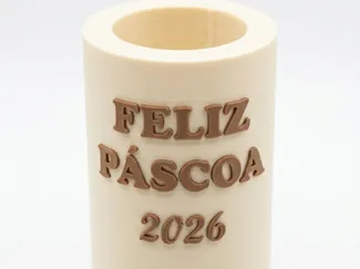 Vaso de planta com título e subtítulo