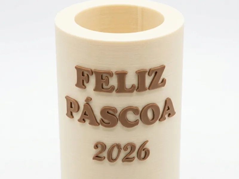 Vaso de planta com título e subtítulo