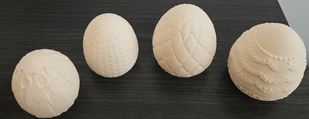 Decorative Easter Egg Set (4 Designs) - Free 3D Print Model - MakerWorld