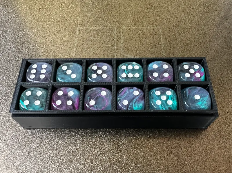 16mm D6 Dice Box with Cover