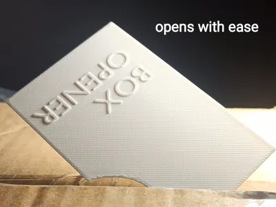 Minimalistic box and letter opener card