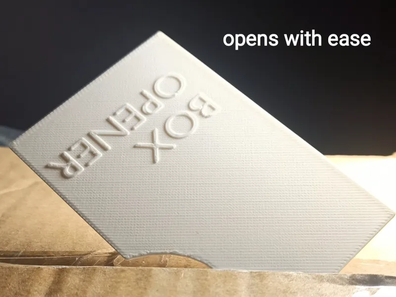 Minimalistic box and letter opener card