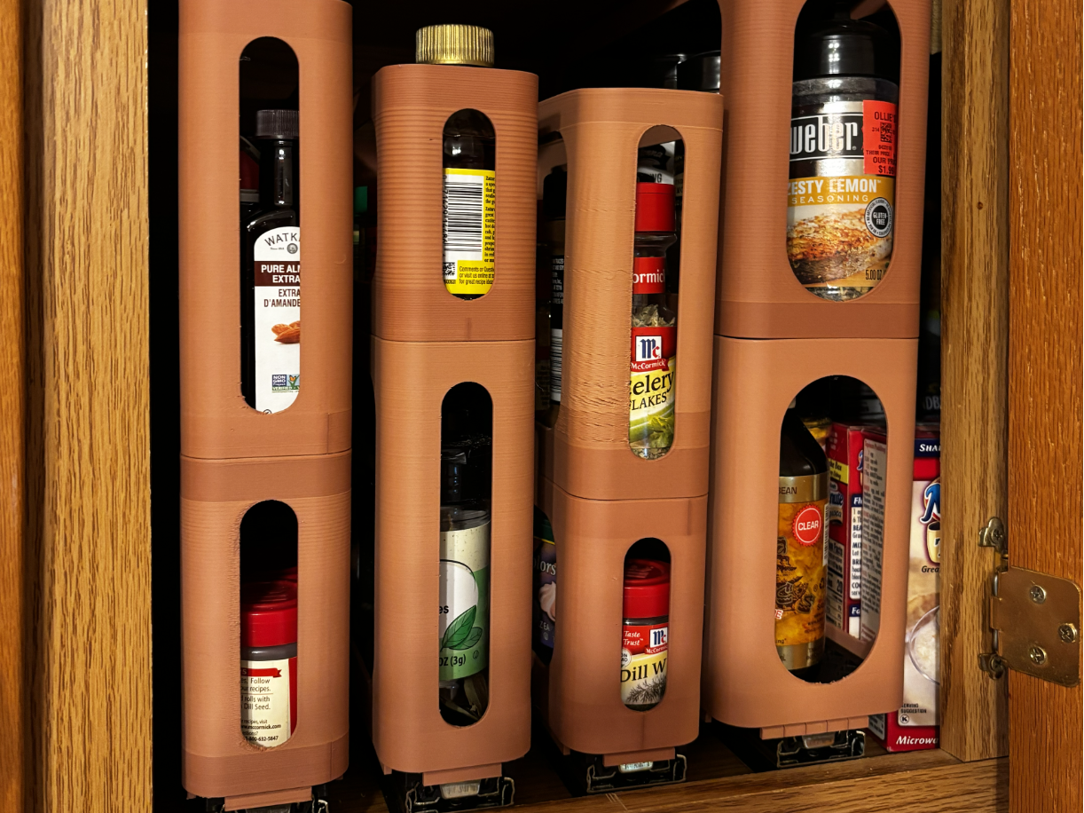 Easy-Pull Spice Rack