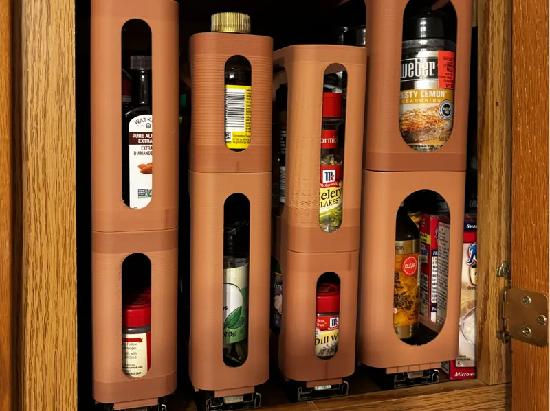 Easy-Pull Spice Rack