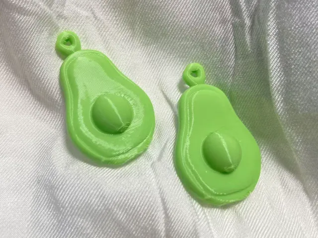 立体牛油果耳环
