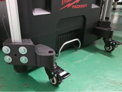 Milwaukee packout trolley caster mounts 