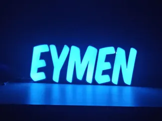 LED Namenslampe "EYMEN"