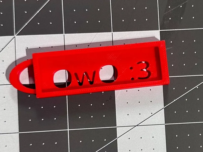 OwO :3 Keychain