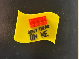 Don't Tread On Me Gadsen Brick Flag Fridge Magnet