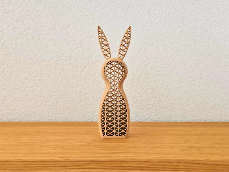 Modern Geometric Easter Bunny 
