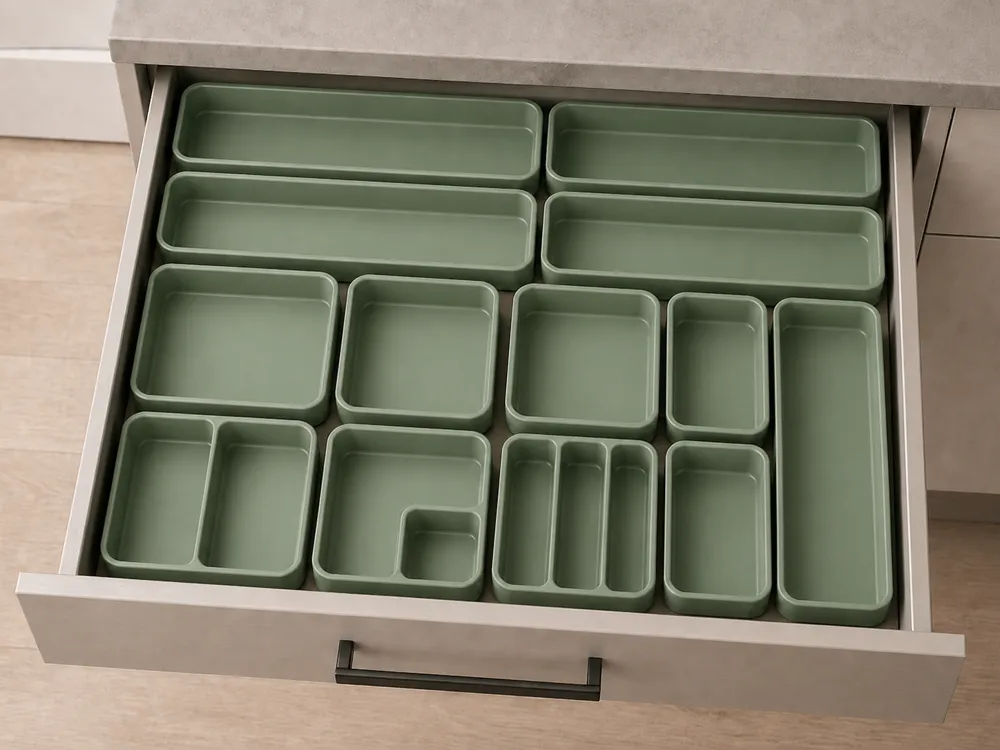 Organizador: Modular drawer dividers. Referencia del modelo original.