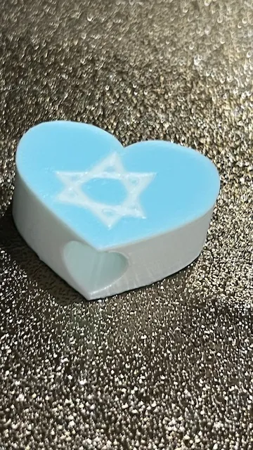 Mini Israeli Straw Israel Heart Straw Topper by wifeofbat - MakerWorld