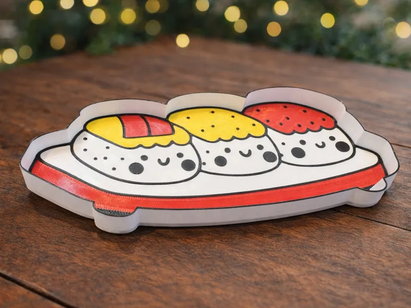 Kawaii style sushi-shaped tray