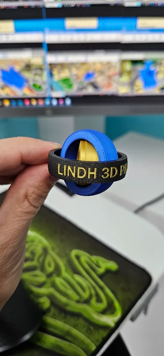 Porte-clés gyroscope anti-stress (idéal en cadeau)