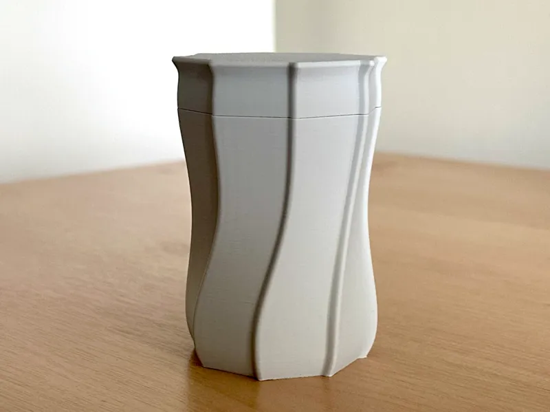 Twisted Octagonal Storage Container
