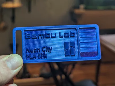 Pla Sample Card Bambu PLA Silk & Multi-Color Filament Sample Cards - Free 3D Print ...