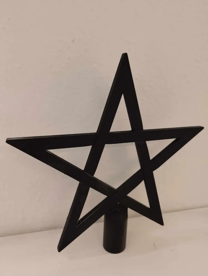 Christmas tree topper star-Pentagram