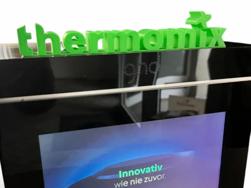 Thermomix Schriftzug Aufsteller