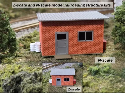 Trackside Building Kit (TSM#01) for Z & N-Scale