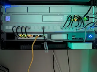 1U Rack for Ubiquiti, Hue, and LattePanda (RIGHT)