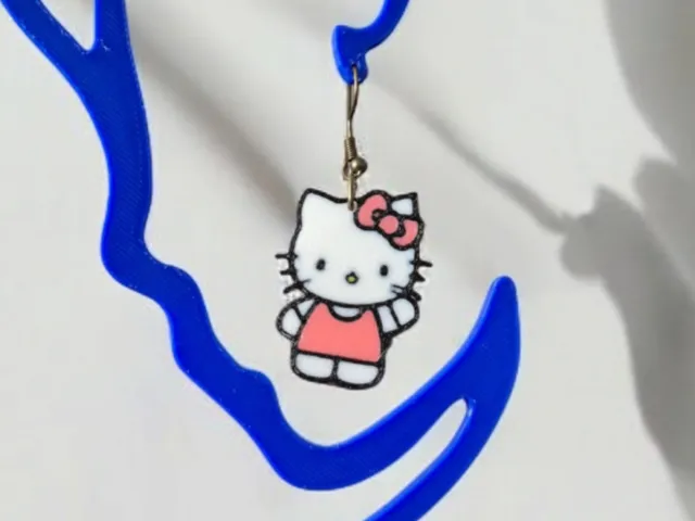 Hello Kitty Mulicolor Earrings