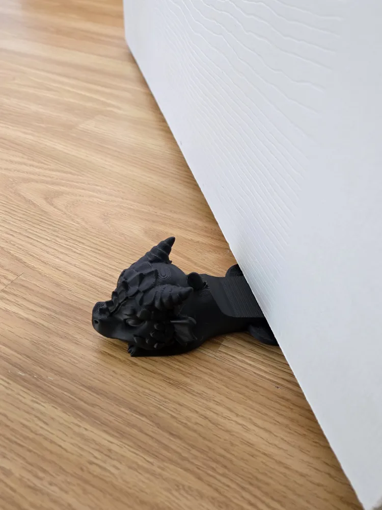 Dragon Door Stop Wedge - Cute Dragon Door Holder - Free 3D Print Model ...