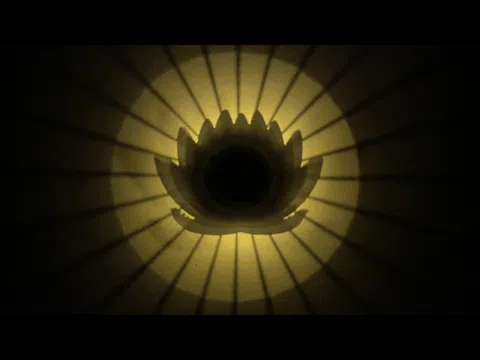 Lotus flower - silhouette led candle lamp