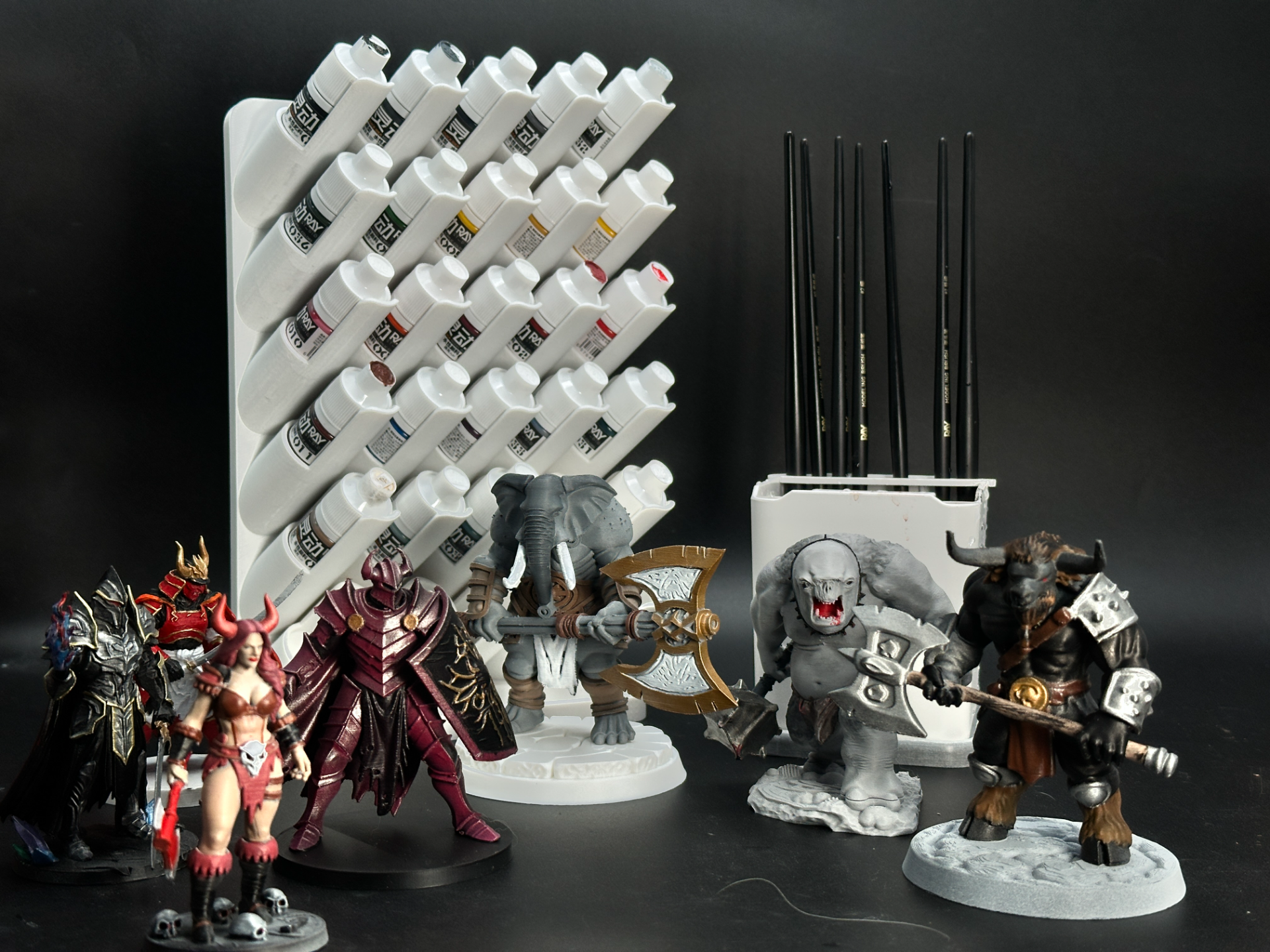 Hand-painted Model Paint Rack