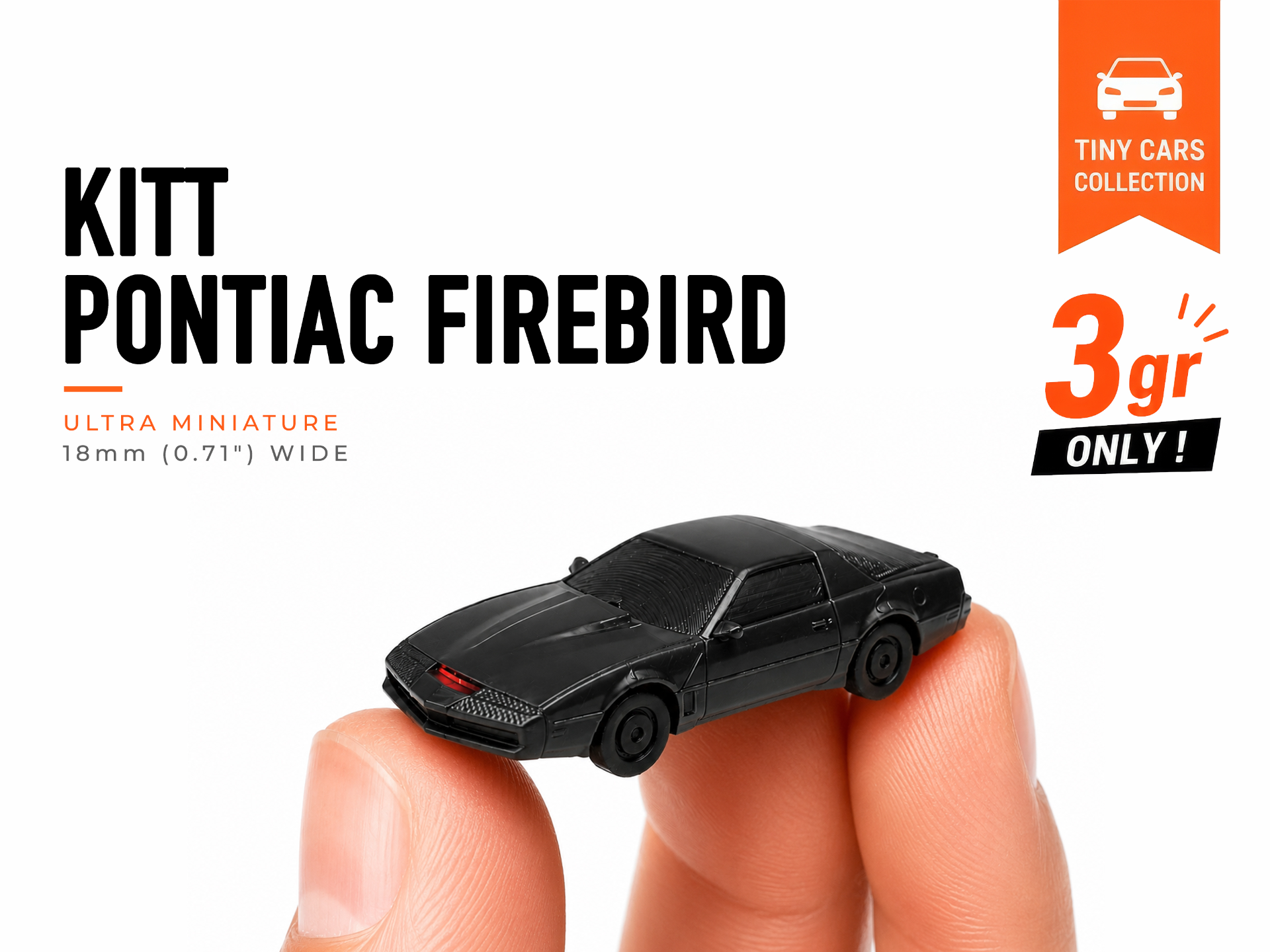 Tiny KITT Pontiac Firebird - Mini Cars Series